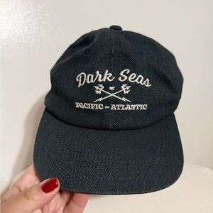Dark Seas Men's Dark Blue/Grey Corduroy Trident Hat